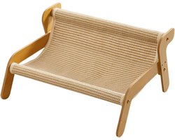 Krabplank: Katten Krabbank - Krabmat Meubels - Nagelverzorging Katten - Geïntegreerd Dual-Zone Ontwerp - 53 x 17 x 9 cm