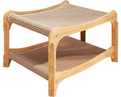 Krabpaal: Katten Krabmand - Krabmeubel Kat - Krabben en Rusten - Dubbele Laag - 56x34x37cm - Grijs