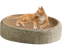 Katten Krabmat - Huisdier Bed - Krabben en Rusten - 2-in-1 Ontwerp - 41 x 31 x 10 cm - Meerkleurig