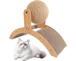 Krabmat: Katten Krabmat - Krabpaal - Katten Spel - Boogbrug Constructie - 51x31x20cm - Niet gespecificeerd