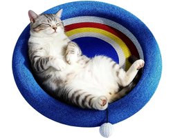Krabmat: Katten Krabmat - Krabpaal Nest - Krabbelen en Spelen - Ingebouwde Bal - 50x50x12 cm - Niet gespecificeerd