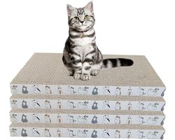 Katten Krabmat - Krabplank Karton - Krabben en Spelen - Dubbelzijdig Gebruik - 44x215x4 cm - Niet gespecificeerd