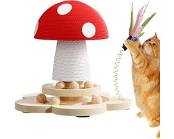 Katten Krabpaal - Kattenklimboom Krabmeubel - Katten Spelen - Paddenstoelvormige Basis - 25 x 25 x 19 cm - Niet gespecificeerd