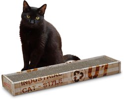 Krabpaal: Katten Krabpaal - Kattenmeubel Speelgoed - Spelen Krabben - Stevig Karton - 48 cm - Mintgroen