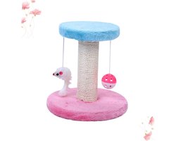 Krabpaal: Katten Krabpaal - Klimmeubel Speelgoed - Meubels Beschermen - Met Slaapnest - 22 x 20 x 20 cm - Diverse Kleuren