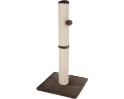 Katten Krabpaal met Speelbal en Natuurlijke Sisal - Grijs - 78 cm Hoogte