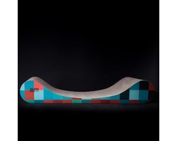 Katten Krabplank - Krabmat Bank - Spelen Rusten - Elegant Design - 68x27x12cm - Wit