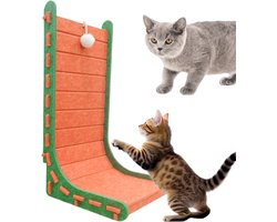 Katten Krabplank - Krabmat Huisdier - Meubelbescherming - L-vormig Ontwerp - 32 x 27 x 60 cm