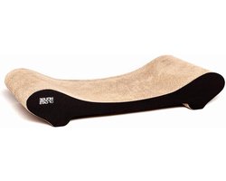 Katten Krabplank - Krabmat Karton - Spelen Ontspannen - Anatomisch Ontworpen - 50x27x9cm - Zwart