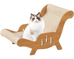 Katten Ligstoel - Krabmeubel - Rusten en Krabben - Comfortabel Sisal Design - 53 x 31 x 32 cm