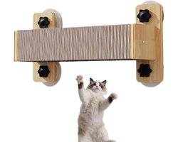 Wandmeubel: Katten Muur Planken - Klimmuur Krabpaal - Binnen Spelen - Krabvast Ontwerp - 26x24x10 cm - Niet gespecificeerd