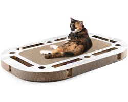 Katten Speelplaats met Geïntegreerde Krasplaat - 85 x 54 x 5,8 cm