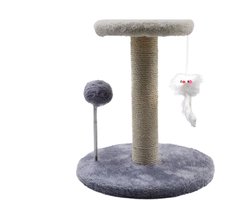 Katten Speeltoren - Krabbomen Kat - Spelen Klimmen - Robuuste Constructie - 26x26x28 cm - Grijs