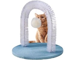 Katten Verzorgingsstation - Krabpaal Huis - Vachtverzorging Ontspanning - Multifunctioneel Ontwerp - 35x30x35 cm