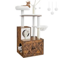 Kattenbak krabpaal vintage bruin PCT113X01