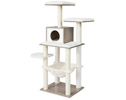 Kattenboom 138 cm - Modern Meubilair voor Katten met Meerdere Niveaus en Knusse Holtes