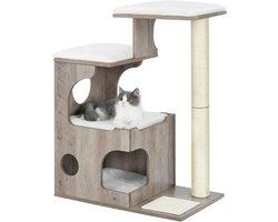 Kattenboom 86 cm met 3 Platforms en Grotten - Perfect voor Speelse Katten