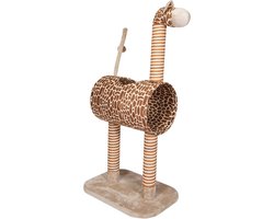 Kattenboom - Kattenpaleis - Spelen en slapen - Giraf thema - 50 x 35 x 103 cm