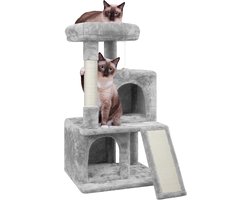 Kattenboom met 2 Huisjes, Krabpaal en Speeltjes - 91 cm Hoog