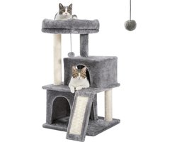 Kattenboom met Krabpaal en Speelhuisje voor Katten - Comfortabel en Duurzaam Meubel voor Activiteit en Ontspanning