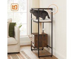 Kattenboom – Met opbergruimte – Vintage bruin