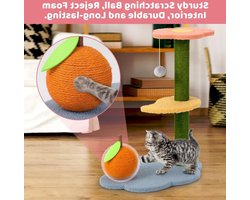 Kattenboom met sisal krabpaal voor kittens 68 cm - natuurlijk stabiel schattig