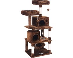 Kattenboom Multi-Level, zwart, 60 x 50 x 145 cm