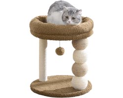 Kattenboom Toren - Krabmeubel - Binnen Spelen - Stevig Sisal - 40x40x45 cm - Bruin