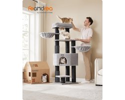 Kattenboom XXL - Luxe Kattenhuis - Krabpaal - Katten - Palen van 11,1 diameter - 160CM