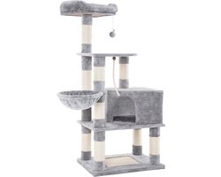 Kattenhuis - Kattenspeelgoed - Kattenboom - Krabpaal - Lichtgrijs