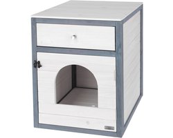 Kattenkast Wit en Grijs - Ideale Opbergruimte voor Katten
