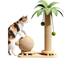 Kattenklimboom Krabton - Krabpaal Speeltoren - Krabben Spelen - Gewogen Stabiele Basis - 30x20x25 cm - Niet gespecificeerd