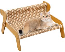 Krabpaal: Kattenkrab Bank - Krabmeubel Kat - Meubels Beschermen - Combinatie Slaap en Krab - 52 x 26 x 12 cm