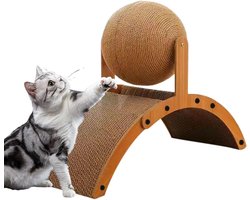 Krabpaal: Kattenkrab Speelgoed - Krabpaal Bal - Instinctief Spel - Duurzaam Sisal Materiaal - 20x20x17 cm - Niet gespecificeerd