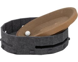 Kattenkrabbed - Krabpaal - Spelen en Krabben - Met Speelgoed - 44 x 34 x 10 cm - Grijs