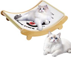 Krabpaal: Kattenkrabber Bed - Krabpaal Sisal - Katten Vervelen - Omkeerbare Curve - 56x6x17 cm - Niet gespecificeerd