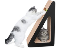 Kattenkrabber en Loungebed met Speelgoed voor Katten - Multifunctionele Helling Krabpad van Gerecycled Karton