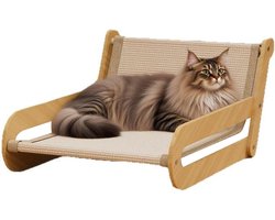 Krabplank: Kattenkrabber - Krabbank Sisal - Spelen en Rusten - Meubelbescherming - 50x20x9 cm - Niet gespecificeerd