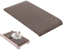 Kattenkrabber Muur - Krabpaal Zuignap - Katten Gedrag - Milieuvriendelijk Materiaal - 46x25x5cm - Natuurlijk