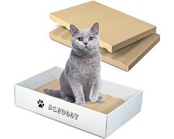 Kattenkrabber Set van 3 - Omkeerbare Krabpads met Organisch Kattenkruid