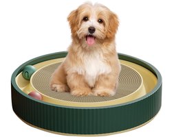 Kattenkrabbers - Kattenspeelgoed - Interactief Spelen - Duurzaam Golfpapier ABS - 40x40x7 cm - Groen