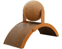 Kattenkrabbol - Krabpaal bal - Staand Krabben - Voorkomt Omslaan Design - 21x19x21 cm - Niet gespecificeerd