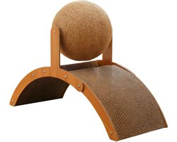 Kattenkrabbol - Krabstation Huisdier - Natuurlijk Krabgedrag - Voorkomt Omslaan Design - 21 x 19 x 21 cm - Niet gespecificeerd