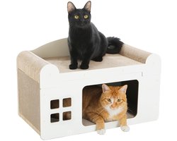 Kattenkrabboxhuis - Duurzaam en Interactief - 1 stuk - 55 x 27,5 x 35 cm