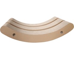 Kattenkrabkarton Vulling - Krabmat Vervanging - Krabmeubel Onderhoud - Gebogen Ontwerp - 62x30x15 cm