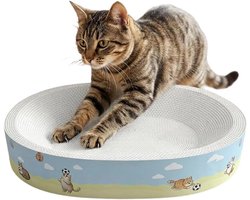 Kattenkrabmat Bed - Krabplank Loungemat - Meubels Beschermen - Strooiselvrij Ontwerp - 55x38x5 cm - Niet gespecificeerd