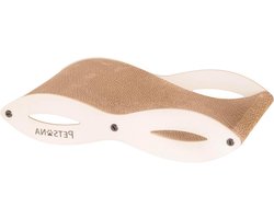 Kattenkrabmat Speeltuin - Krabpaal Krabmeubel - Meubels Beschermen - Stijlvol Design - 47x24.5x10 cm - Wave Scratcher