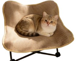Krabpaal: Kattenkrabmeubel - Krabpaal Lounger - Spelen en Rusten - Opvouwbaar Ontwerp - 54x13x15 cm - Niet gespecificeerd