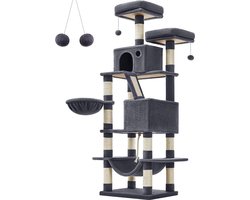 kattenkrabpaal / grote klimboom - speelhuis voor katten / playhouse for cats 55 x 45 x 168 cm