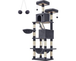 kattenkrabpaal / grote klimboom - speelhuis voor katten / playhouse for cats 60 x 50 x 206 cm